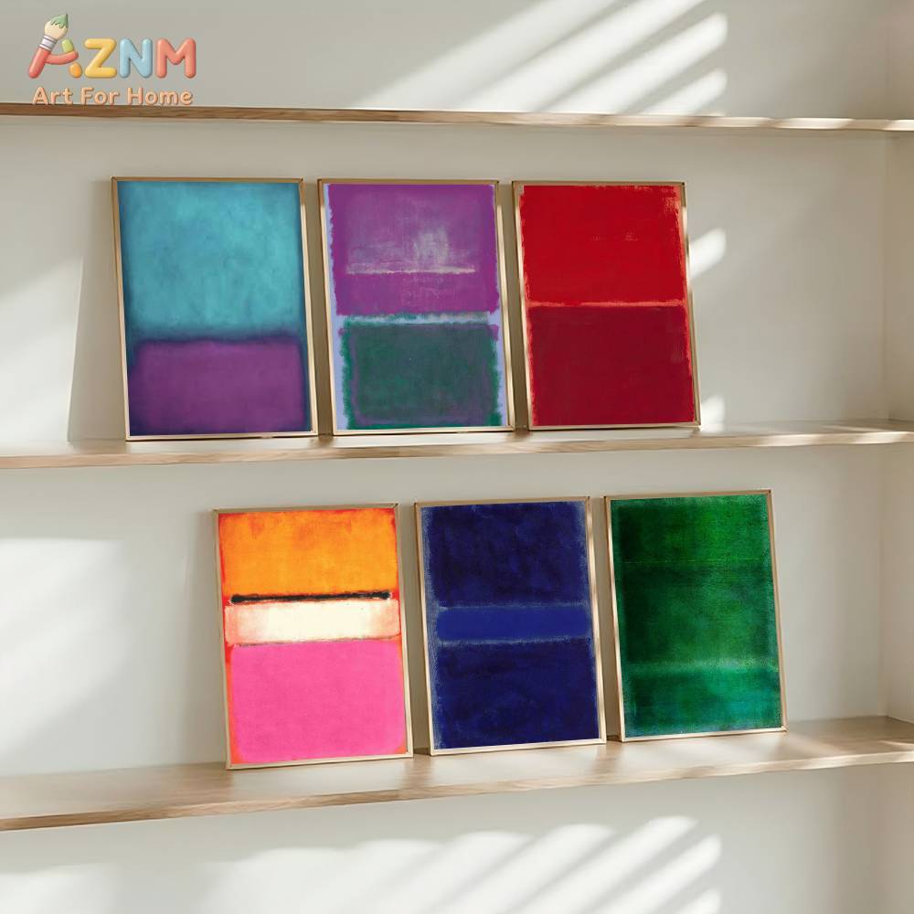 Geometric Wall Art - لوحة فنية جدارية من القماش بنمط