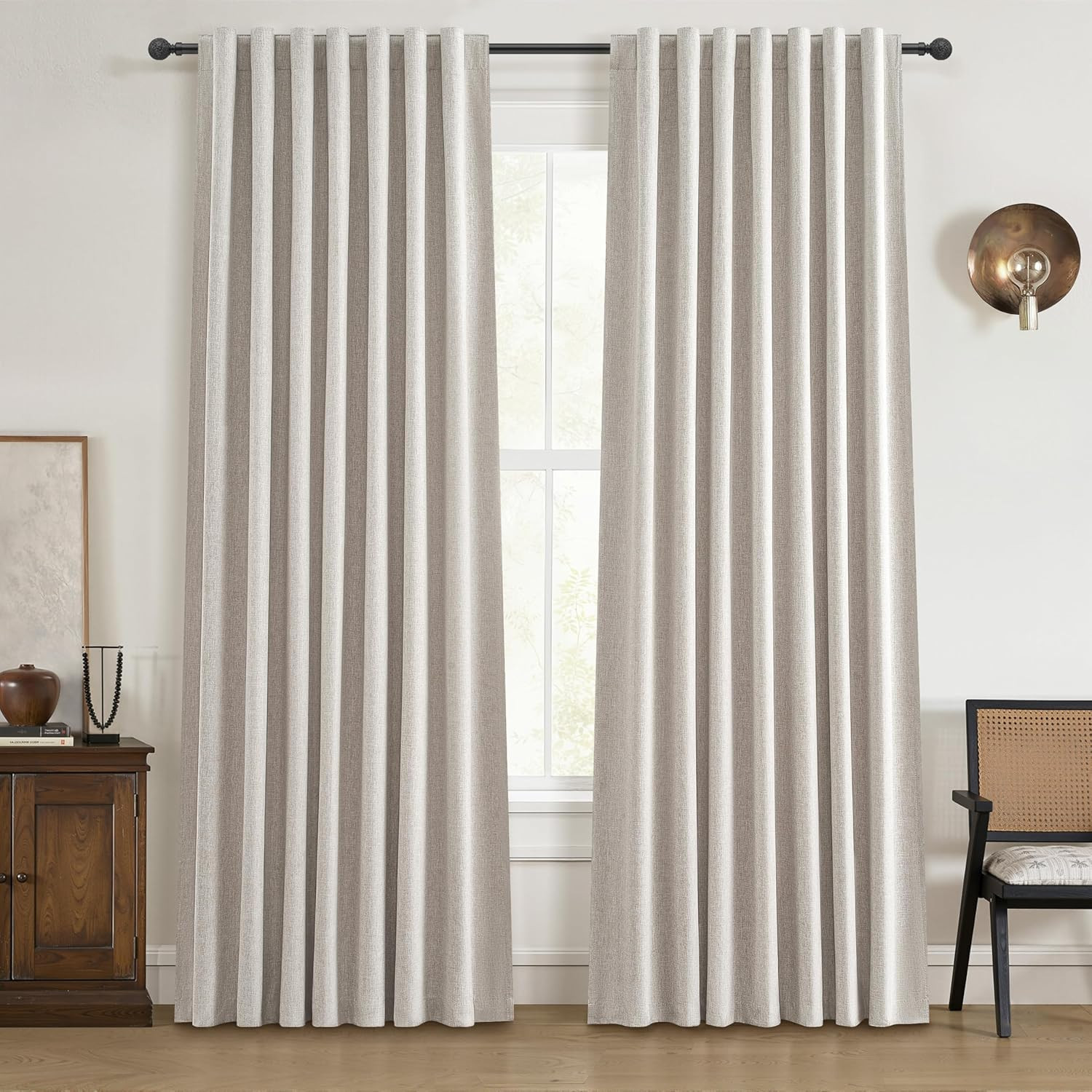 Blackout Curtains - ستائر معتمة 100% بطول 84 بوصة،