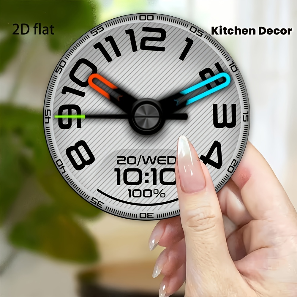 X Home Decor - ساعة أكريليك عملية ثنائية الأبعاد مع