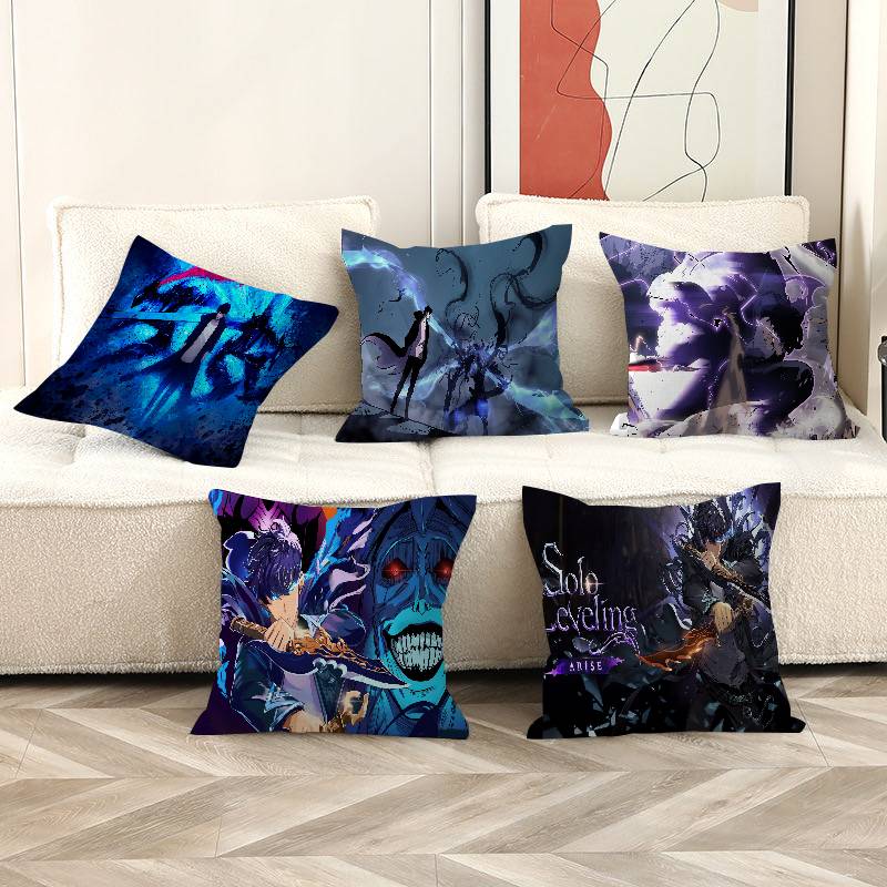 Home Decor Solo - غطاء وسادة بتصميم أنيمي سولو ليفلينج