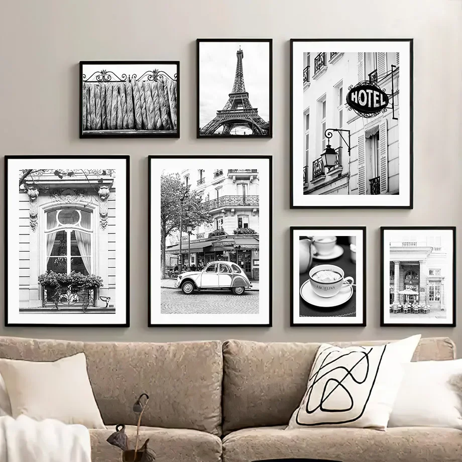 أسود أبيض باريس منشفة مقهى مخز - مراجعة Home Decor Store وسعره