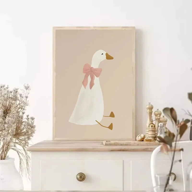 الوردي القوس أوزة قبعة الأم بط - مراجعة Home Decor Duck وسعره