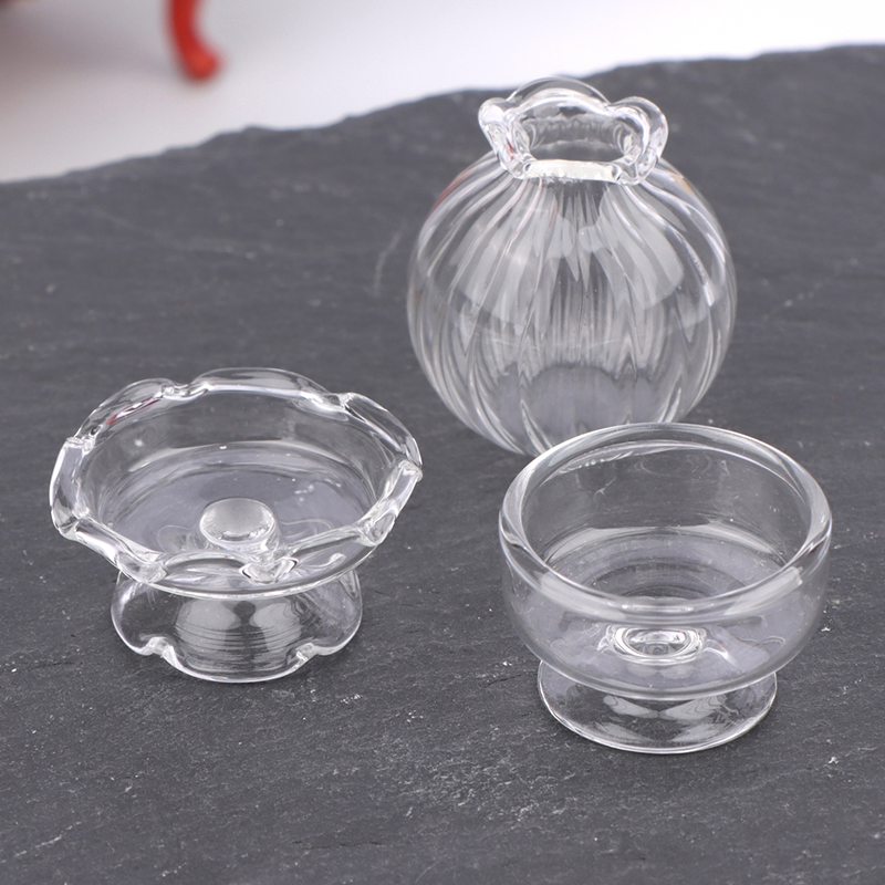 1:12 دمية مصغرة الزجاج زهرية ك - مراجعة Home Decor Glass وسعره