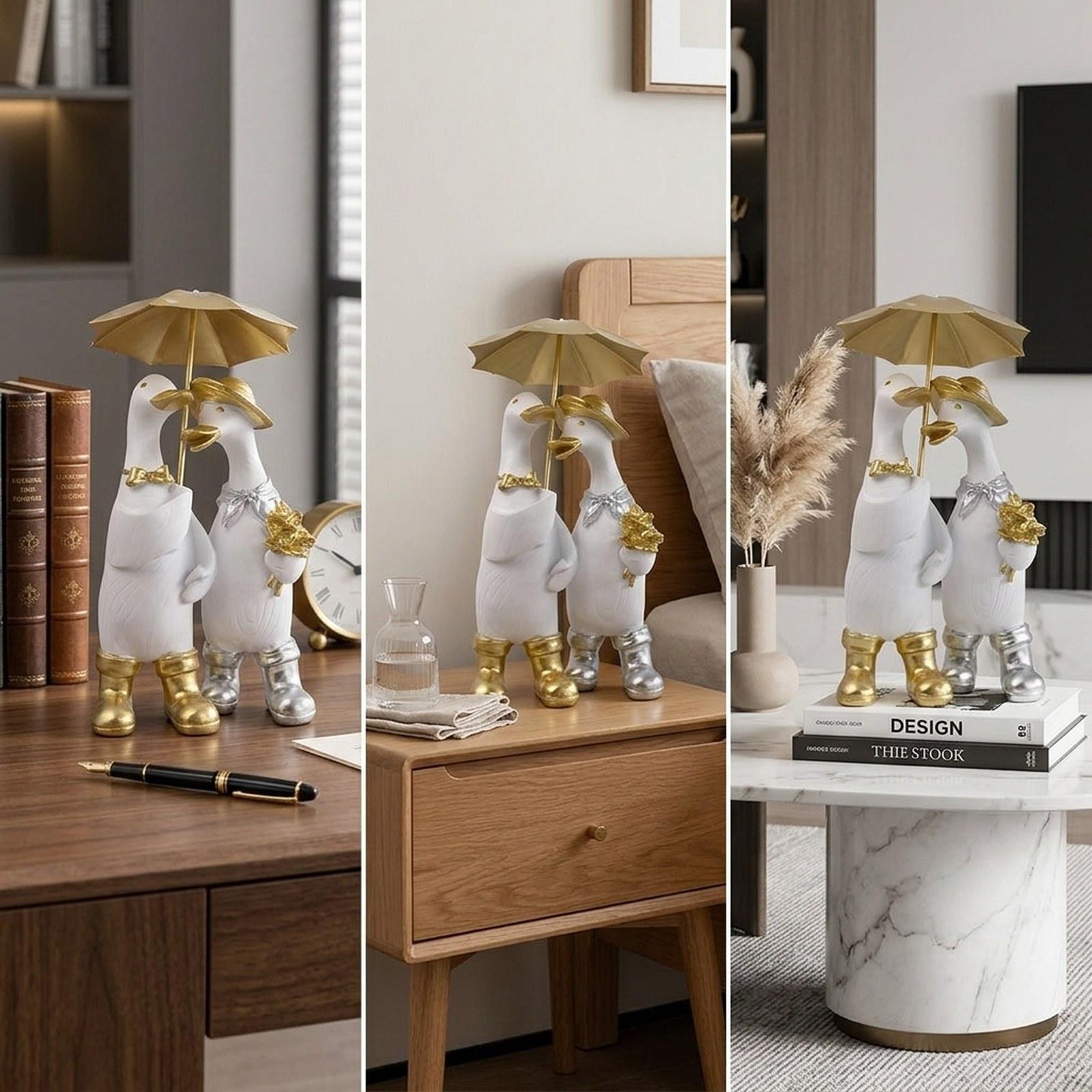تمثال بطة واقعي من الراتنج، زي - مراجعة Home Decor Duck وسعره