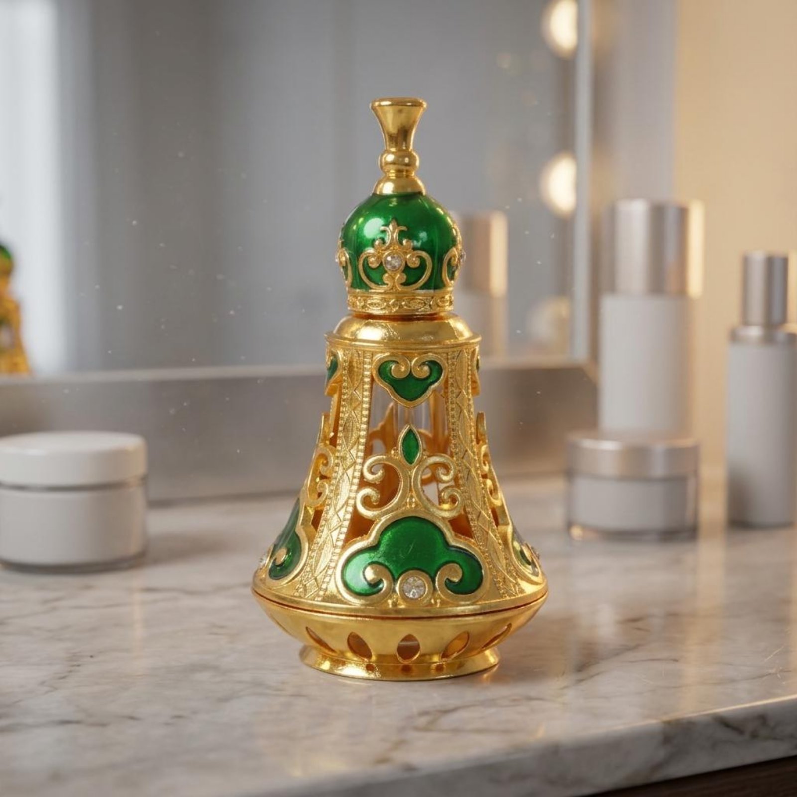 زجاجة عطر مزخرفة على شكل جرس م - مراجعة Home Decor Glass وسعره