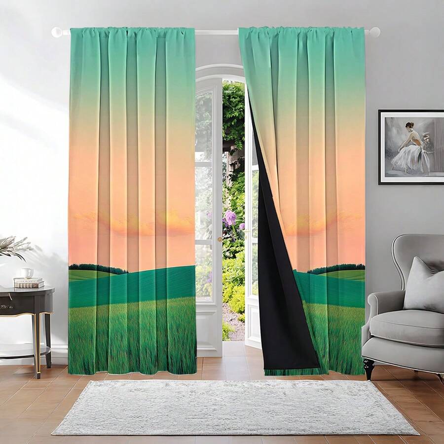 قطعتان من ستائر التعتيم مع عزل - مراجعة Blackout Curtains وسعره