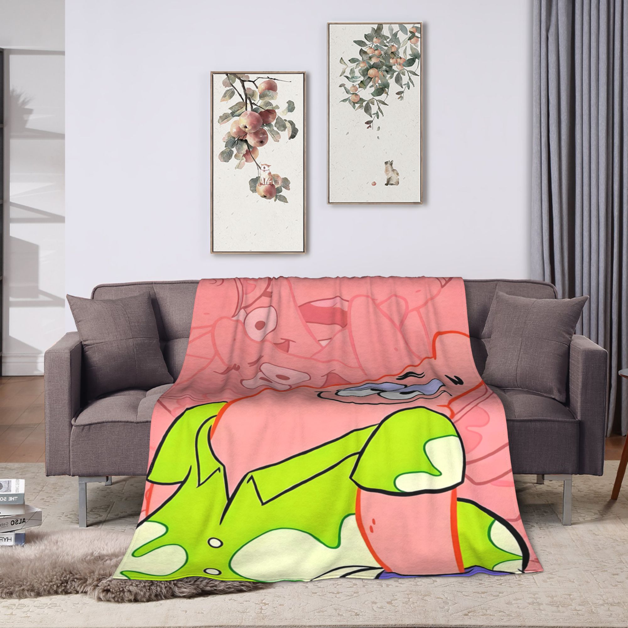 بطانية سبونج بوب الوردية الناع - مراجعة Home Decor Solo وسعره