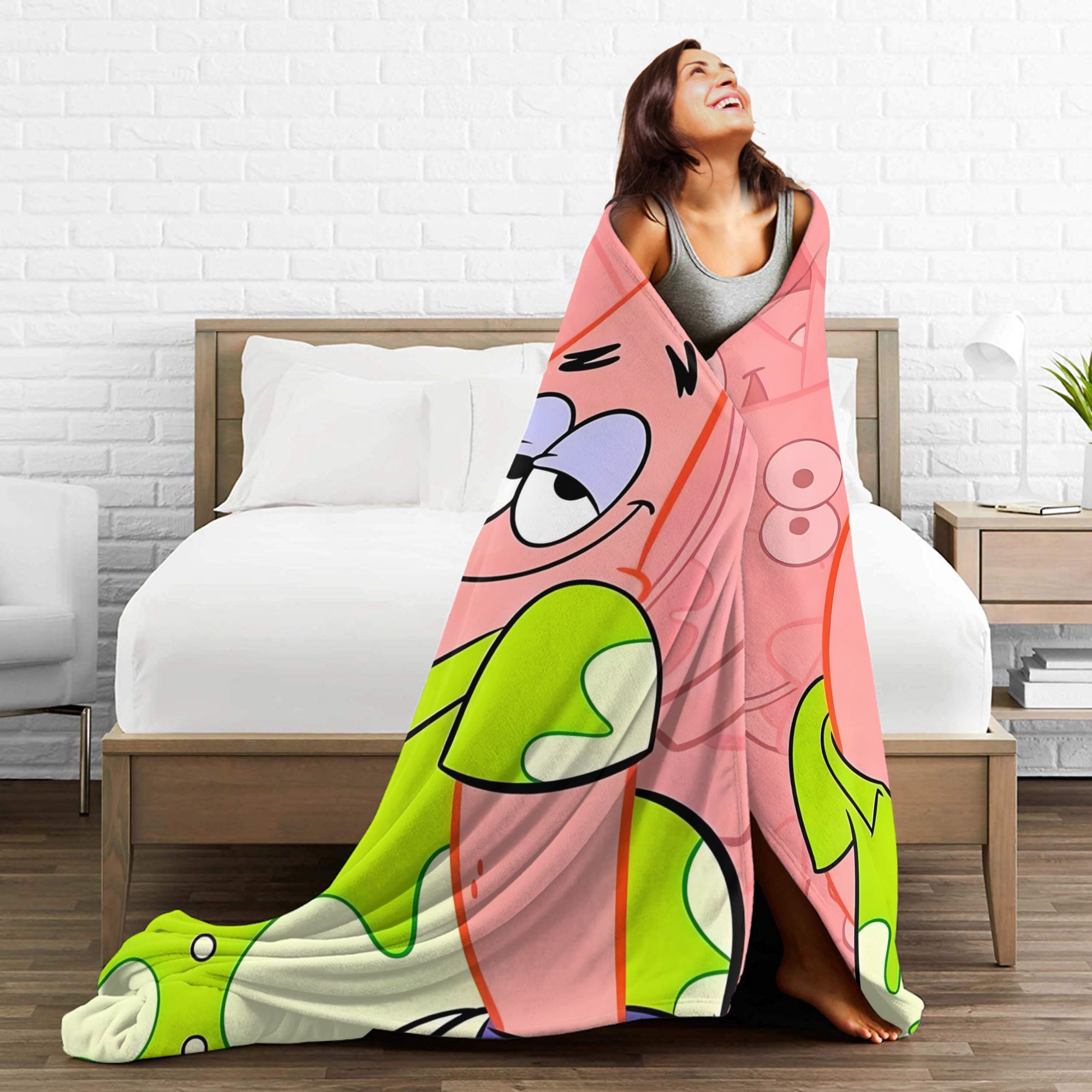 بطانية سبونج بوب الوردية الناع - مراجعة Home Decor Solo وسعره