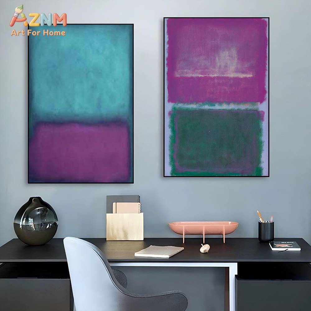 لوحة فنية جدارية من القماش بنم - مراجعة Geometric Wall Art وسعره