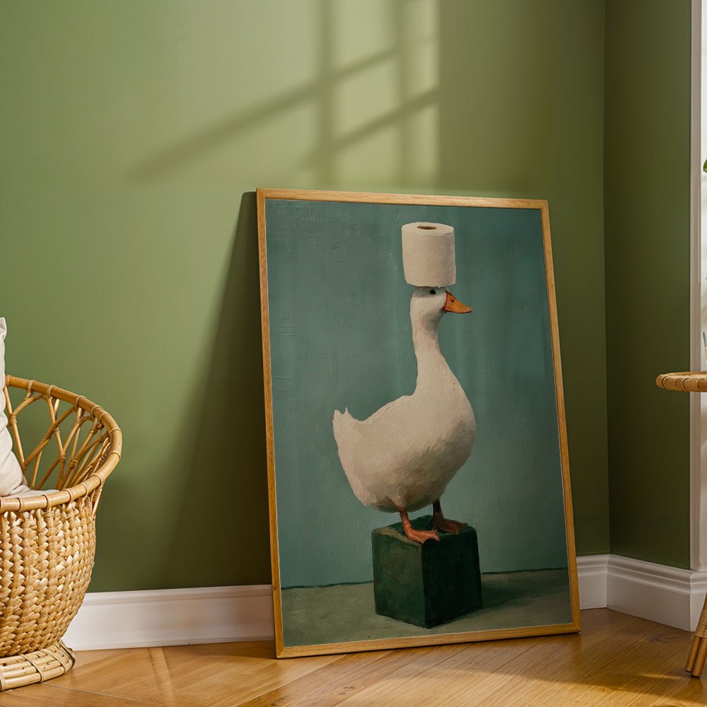 لوحة زيتية تجريدية على قماش تص - مراجعة Home Decor Duck وسعره