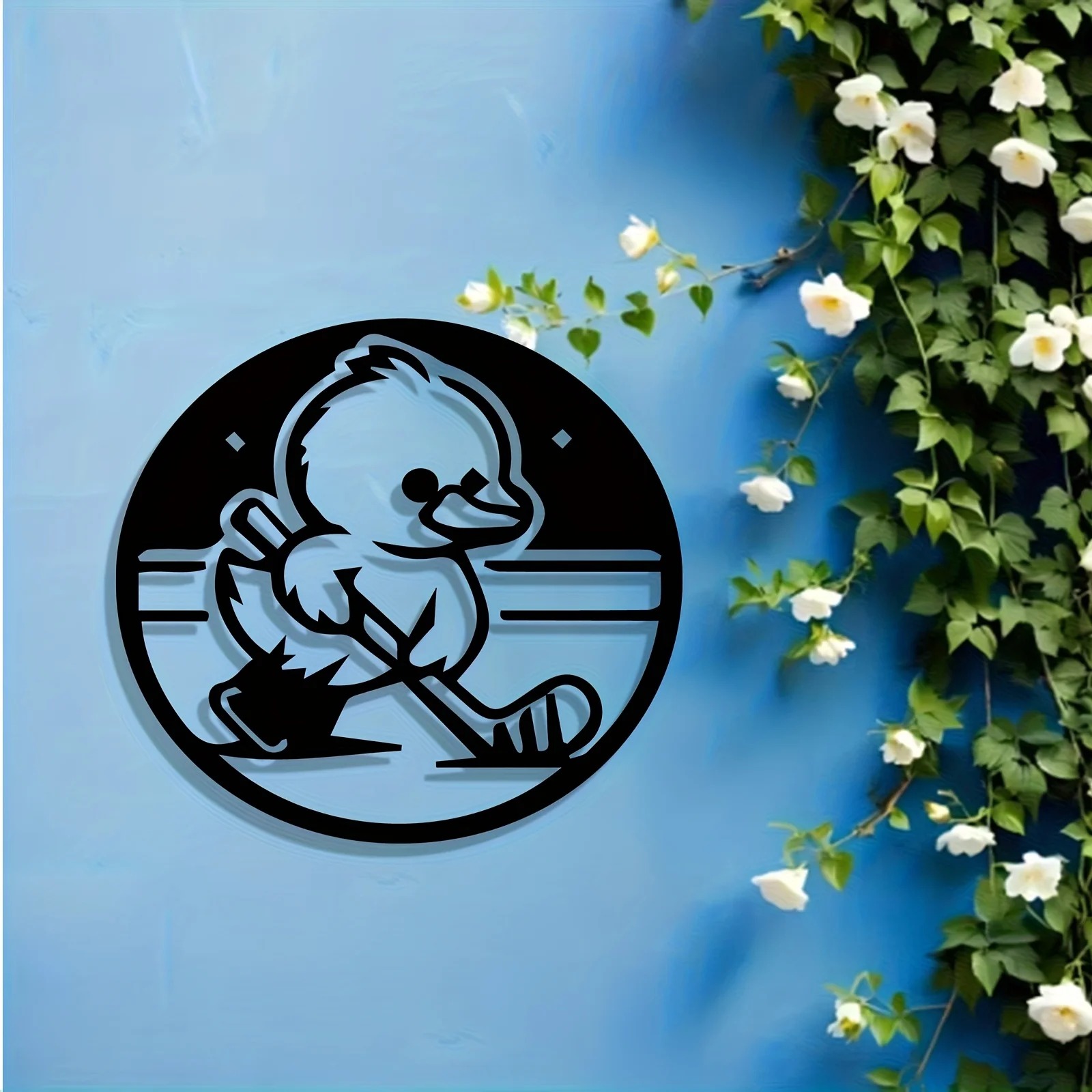 لافتة معدنية على شكل بطة هوكي  - مراجعة Home Decor Duck وسعره